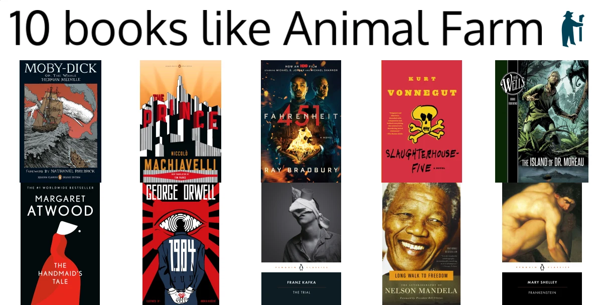10 books like Animal Farm (picked by 7,000+ authors)