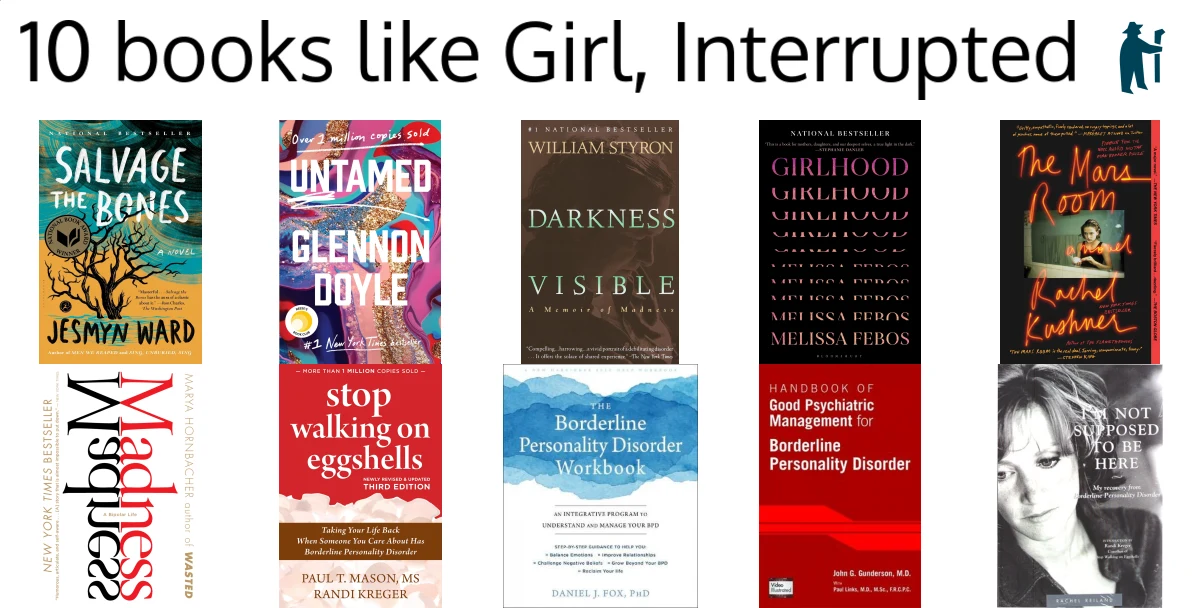 100 handpicked books like Girl, Interrupted (picked by fans)